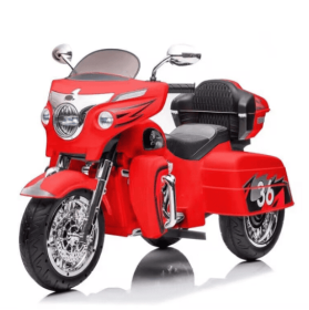 Kids Motorcycle,ride On Motorcycle,Kids Electric Motorcycle 12V Two Seat Motorcycle For Kids, Motorbike For Kids With Key Start 3 Wheels Headligh (Option: Red)
