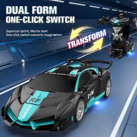 Transforming Car Robot, One-Button Deformation R Or C Toy Car, 1-18 Scale 360' Rotating Drifting, Toys Suitable For Kids Over 3 Years Old, Educat (Option: defaulttitle)