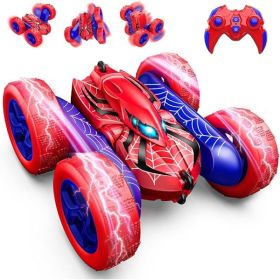 Double-Sided  Flip 4WD Rechargeable Drift RC Race Car For Kids With Remote Control (Option: Red)