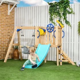 Wooden Swing Set Toddler Slide (Option: As picture)