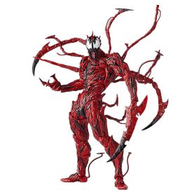 Marvel Movie Character Yamaguchi AMAZING Extraordinary Spider-Man Red Poison Carnage Venom PVC Movable Model Toy (Color: hong, size: With box)