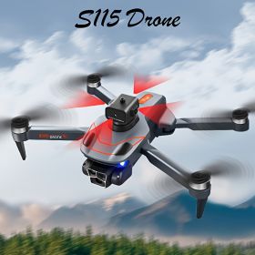 Rc Drones With Camera For Adults Obstacle Avoidance Mini Drone With Altitude Hold Mode, Opticalflow Positioning Brushless Motor FPV Drone Rc Quad (Color: Black)