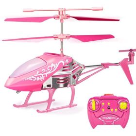 Remote Control Helicopter Toy For Kids Ages  Indoor RC Flying (Option: Pink)