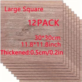 12 Square Walnut Wood Pieces Natural, Unfinished, Blank, Smoothly Polished Suitable For DIY Crafts, Painting, Coaster Making, And Wedding Or Home (Option: 12 pieces)