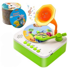 Mini Phonograph Toy, Retro Realistic Style, Plays Music, A Fun Toy For Both Boys And Girls. (Option: Green)