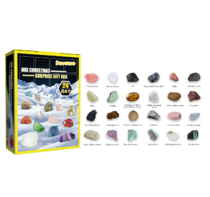 Dowmoo 24 Grille Ore Blind Box Christmas 24 Days Multi-Colored Ore Toy Gift Box (Option: 1PCS)