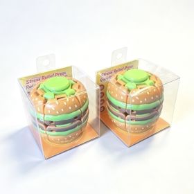 Burger Push Spinner Fidget Toy, Smooth Sensory Desk Toy For Teens & Adults (Option: 2 Piece With Original Retail)