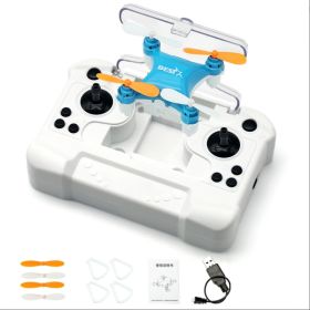 MINI Mini Quadcopter Drone, Portable Pocket Aircraft, Children's Entry-Level Remote-Controlled Plane, With Storage Remote Control, Beginner's Toy (Option: Blue)