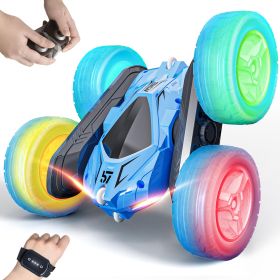 Lightweight Stunt Remote Control Car,Only Supports Self-pickup (Color: Blue)