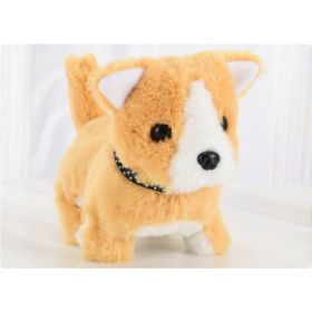 Stuffed Electric Toy Walking Simulation (Option: Collar Shiba Inu-BROWN)