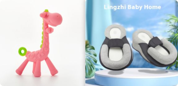 Giraffe Toy for Baby Teether Molar Stick (Option: Pink set)