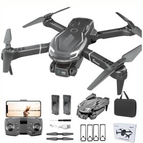 Mini FPV Camera Drone With  HD Camera 2 Batteries, One Click Takeoff And Landing Altitude Hold, Headless Mode Flips And 3 Speed Settings (Option: Black)