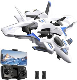 2.4G Simulated White Remote Control Fighter Model Quadcopter Toy (Color: White)