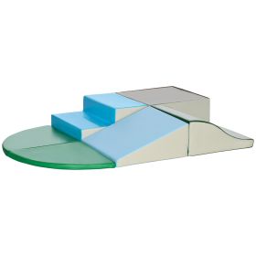 6-Pieces Foam Climbing Blocks for Toddlers 1-3 Years, Soft Play Set for Climb and Crawl, Contemporary (Option: Contemporary-900x510x510 mm)