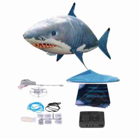 Remote Control Flying Shark Toy Anti Gravity RC Inflatable Shark Balloon Indoor Toy For Birthday Party Xmas Gift Blue (Option: Default)