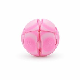 4PCS Large Stress Relief Squeeze Ball Sensory Fidget Toy, 3D Printed Tactile Desk Toy For Focus, Relaxation And Hand Exercise (Option: PLA-Pink)