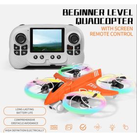 New Remote-controlled Foldable Quadcopter Drone X3 With Electric Adjustable HD Dual Cameras, Screen Remote Control, WIFI, USB Charging, Colorful (Option: Red)